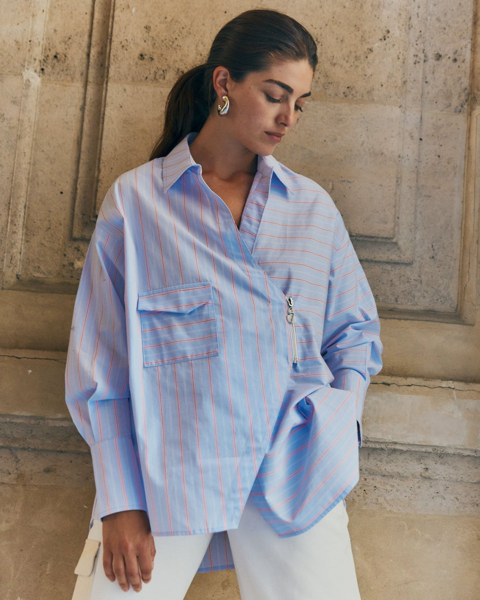 Chemise Chemzip Rayée