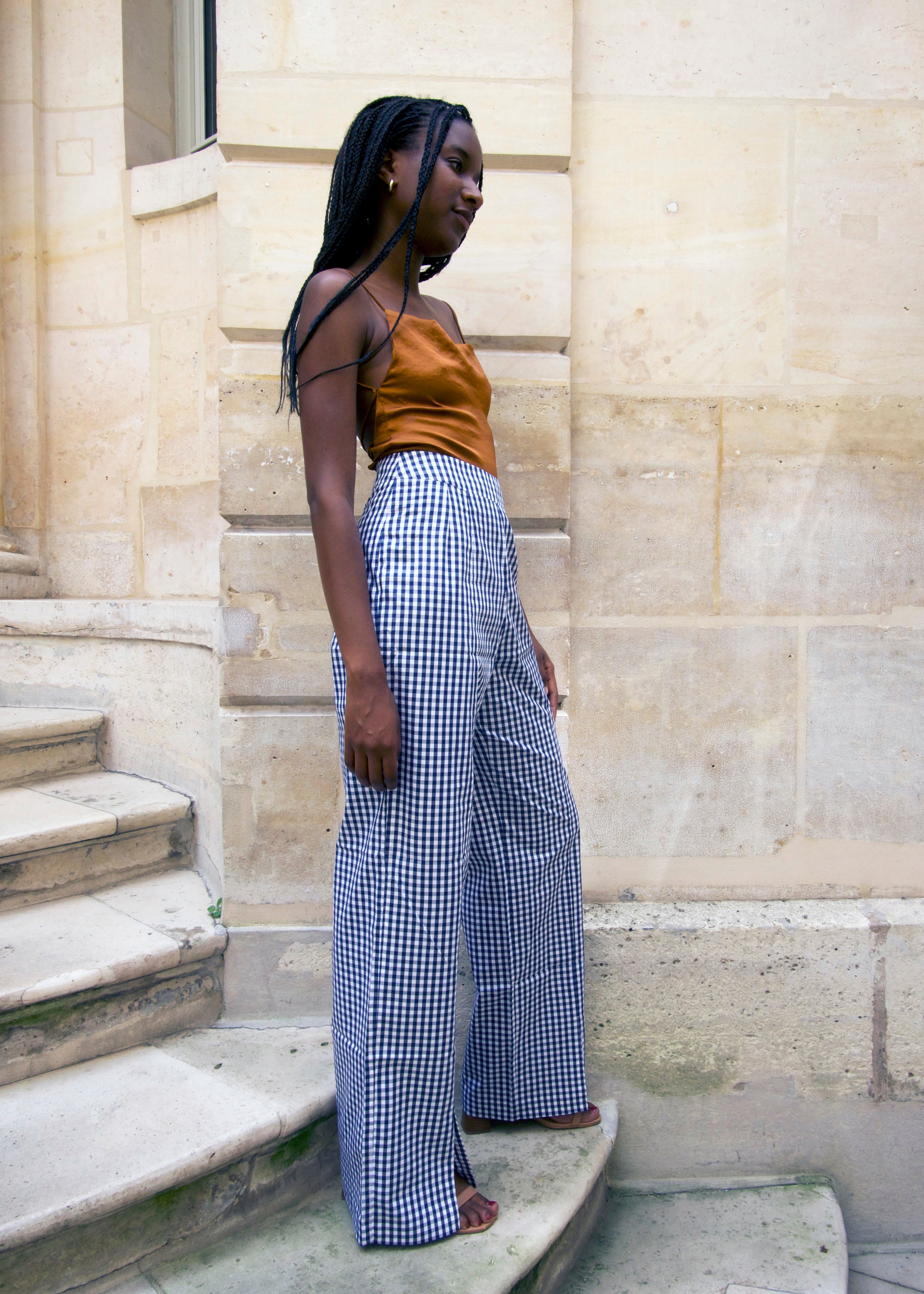 Gingham trousers outlet outfit